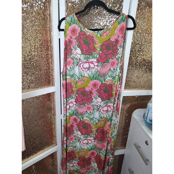 Vintage James.S Casuals Floral Dress Large Vacation and Tropical - Picture 10 of 16